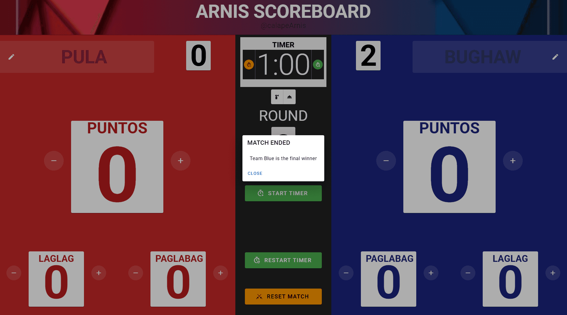 Arnis Scoreboard screenshot 3