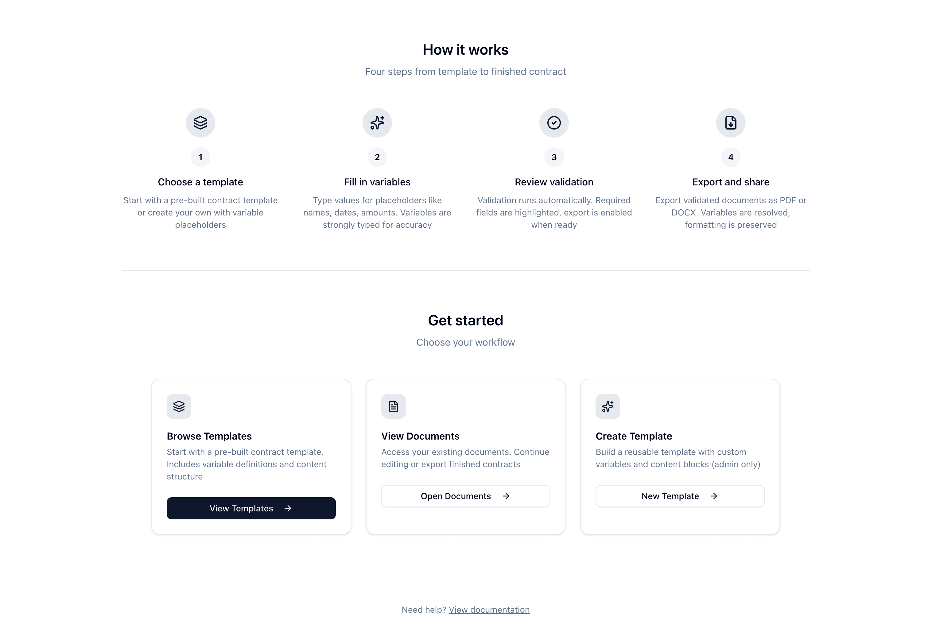 LexaDraft — Contract Template & Workflow System screenshot 2