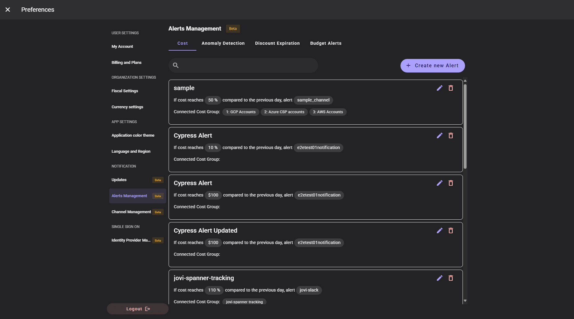 Alert & Channel Management screenshot 3