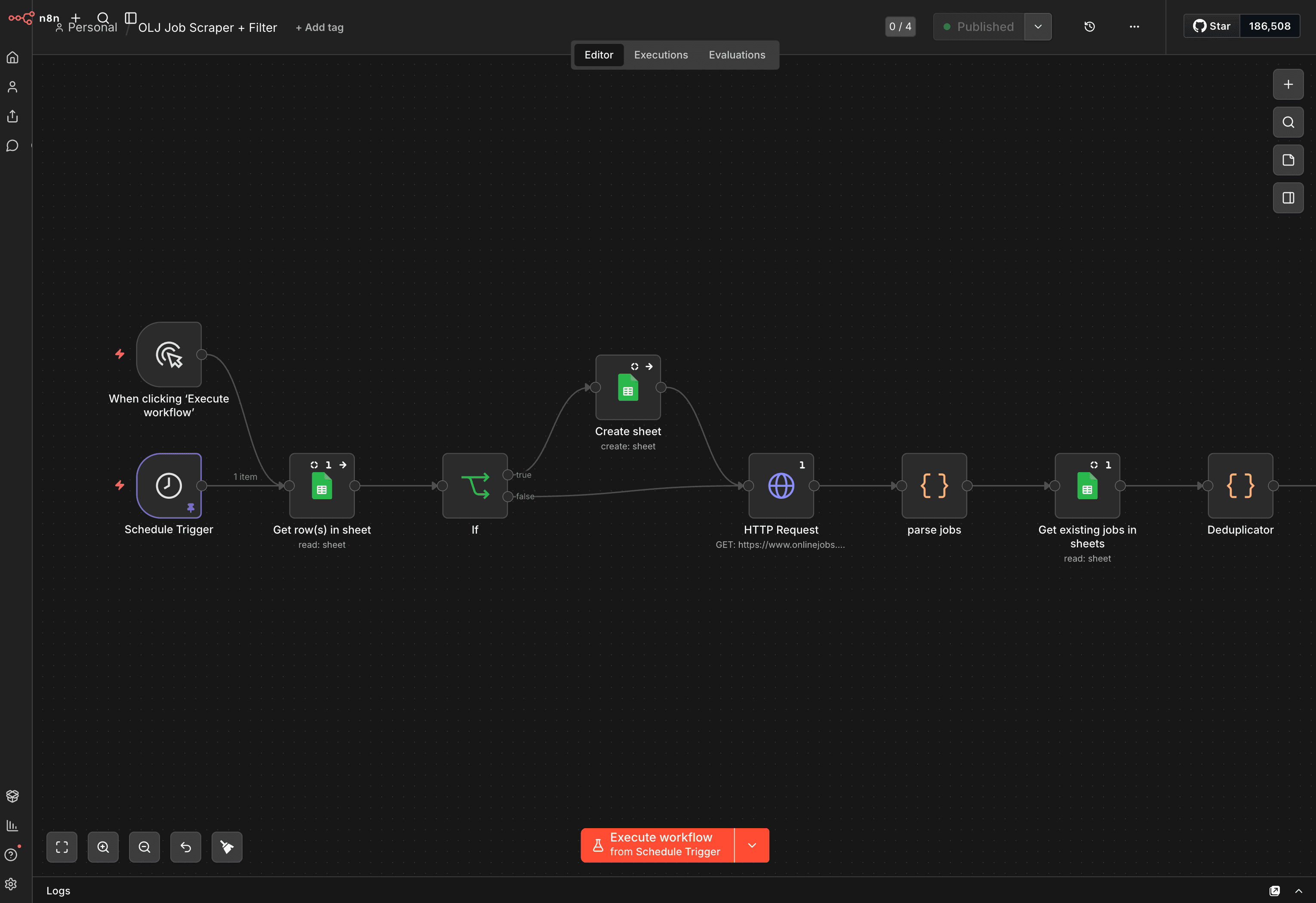 AI Job Matching Workflow screenshot 3